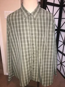 Sedgefield men’s Long Sleeve Shirt XXL green checked - Picture 1 of 3
