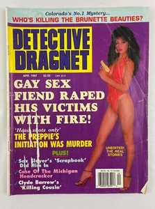 Detective Dragnet Magazine, April 1997, Vintage True Crime Stories, Pulp - Imagen 1 de 6