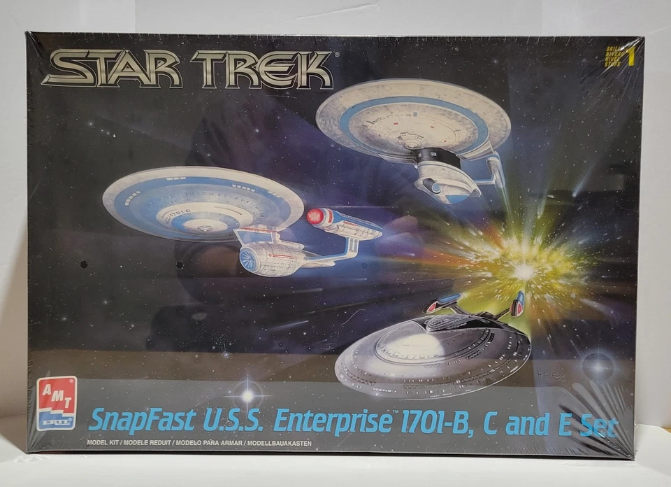 Star Trek Snapfast USS Enterprise 1701-B, C and E Set Model AMT/ERTL - Brand New - Image 1 of 4