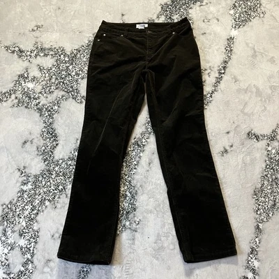 Charter Club Pants Womens Size 8P Brown Corduroy Straight Leg Mid Rise - Image 1 of 4