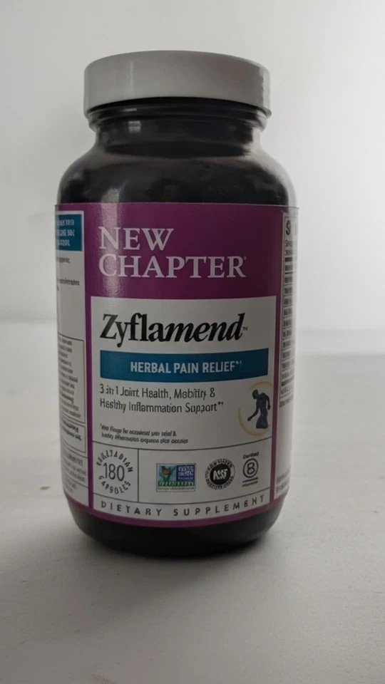 Nuevo Chapter Zyflamend Todo el Cuerpo Mini 180 Cápsulas Blandas, Alivio del Dolor Multi-Herbal Foto 1 de 1