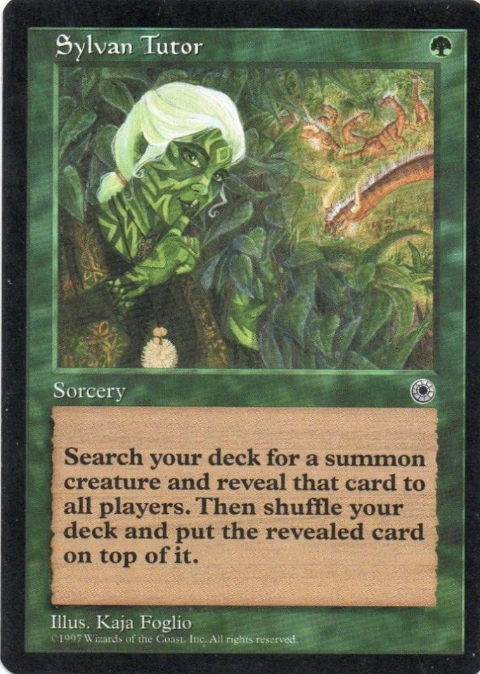 MTG: Portal: Sylvan Tutor: Lightly Played Condition - Image 1 of 1