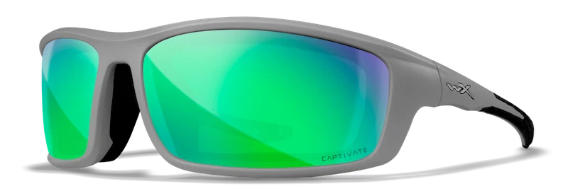 Wiley X Lunettes Polarisantes Rejilla Cautivate Verde Espejo/Marco Gris Fresco Mate Foto 1 de 1