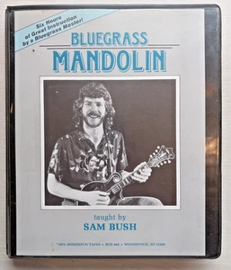 1974 77 83 - BLUEGRASS MANDOLIN: Taught by Sam Bush - 6 Cassettes + Music Book - Picture 1 of 15