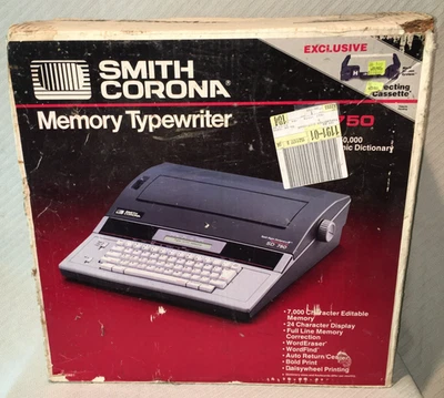 Máquina de escribir con memoria Smith Corona SD 750 de colección G1N NOS diccionario de hechizos extras Foto 1 de 4