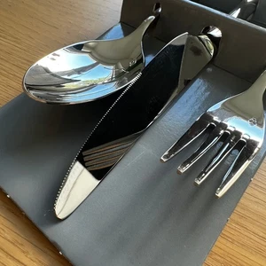Rosenthal Victoria Besteck-Set | Edelstahl 18/10 | 3teilig - Gabel Messer Löffel - Bild 1 von 4