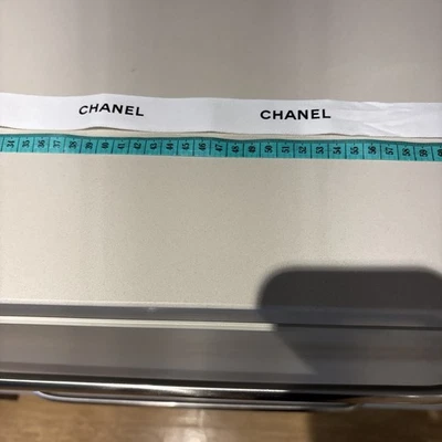 Authentic Chanel White Fabric Ribbon | Luxury Designer Ribbon 90cm X 2.5 Cm - Image 1 of 4