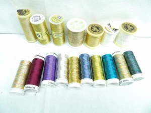 Sulky Thread Poly, Metallic, DMC Diamant, Multi-color 17 Spools - Picture 1 of 4