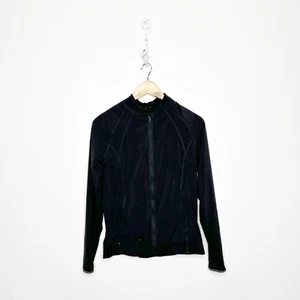 Lululemon Hit It Jacket Black Sweat Wicking Zip Up Swift Ultra Light Lined Mesh - Picture 1 of 6