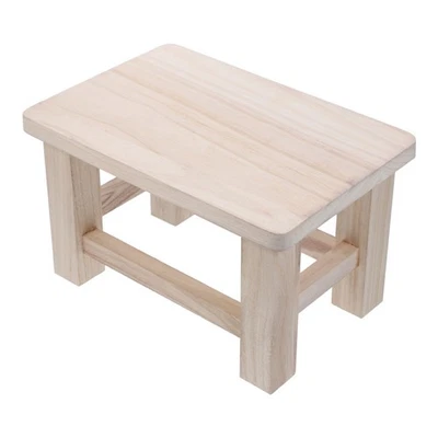  Petit tabouret en bois massif, pratique, petit tabouret, support pour plantes, - Image 1 of 4