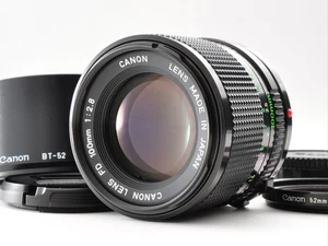 Canon NEW FD 100mm F/2.8 MF NFD Lens w/Hood,Filter Near Mint From Japan 0231 - Picture 1 of 24