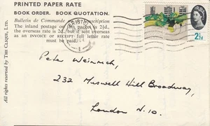 QE2 Book Order, Quotation,  Antiquarian Books, Downend, Bristol, posted 1964 - Picture 1 of 2