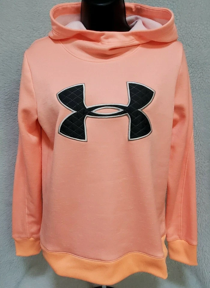 Under Armour Mujer Sudadera Camisa Top Blusa Talla XS X Pequeña Naranja Negra Foto 1 de 4