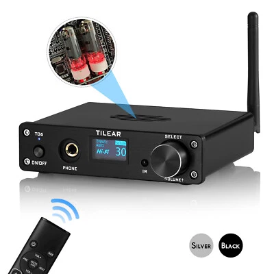 HiFi Bluetooth Vacuum Tube Preamp Stereo Receiver USB DAC Desktop Headphone Amp  - Image 1 of 4