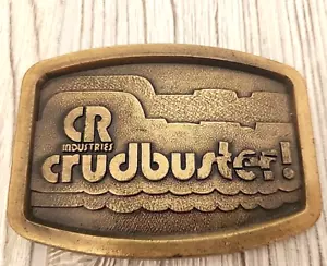 CR Industries Fibbia Cintura in Ottone Crudbuster Made in USA Vintage - Foto 1 di 4