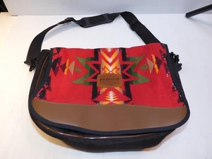 Pendleton Flap Top Messenger Bag, Multicolor Flap w Black Bag - Picture 1 of 9