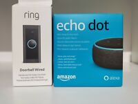 Ring Video Doorbell Wired di Amazon cablato + Alexa Echo dot 3 gen. BUNDLE‼️