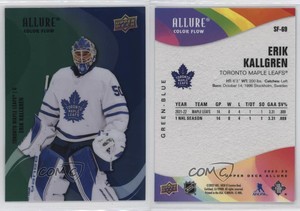 2022-23 Upper Deck Allure Color Flow Green Blue Erik Kallgren #SF-69 Rookie RC