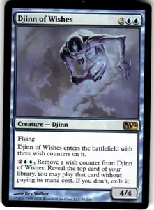 MTG Magic Djinn of Wishes M12 51/249 R - Picture 1 of 1