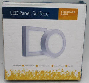 Smart Light LED PIR Pannello Luce Superficie Quadrata 18W CW 6000-6500K-Scatola Nuova Danneggiata - Foto 1 di 17