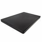 Restaurant Thick Black Plastic Cutting Board 20x15 Inch Large 1 Inch Thick