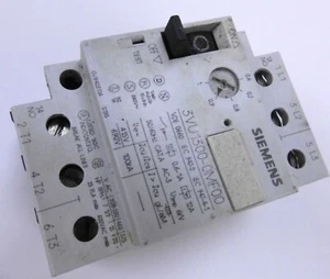 Siemens 3VU1300-0MF00 Circuit Breaker for Motor Protection 0.6-1.0 Amps - Picture 1 of 6