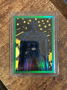 2023 DARTH VADER Topps Star Wars Galaxy Chrome Art DVBH-8 Green REFRACTOR /99