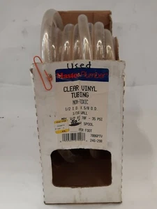 MASTER PLUMBING 50' PLASTIC VINYL TUBING, 1/16 WALL 35 PSI, 246-298 - Picture 1 of 6