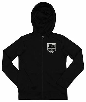 Moletom com capuz Outerstuff NHL Youth/Kids Los Angeles Kings Performance zíper completo - Imagem 1 de 2
