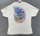 T-Shirt DOM Grafik Herren Größe 2XL weiß Rundhalsausschnitt West Coast Street Racing