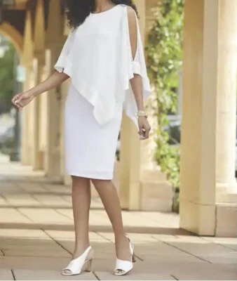 Madre de la Novia Novio Iglesia Mujer Boda Fiesta Crucero Capa Vestido Talla 14 LXL Foto 1 de 4