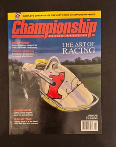 Revista de carreras de campeonato autografiada por Mario Andretti febrero 2000 NASCAR HOF - Imagen 1 de 1