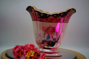 Antique Vintage Arthur Wood Porcelain China Vase Planter Lustre - Picture 1 of 20