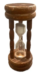 Gioco Vintage 3,25” Miniatura” 3 Minuti OTTONE ACCESSORI ORE VETRO SABBIA TIMER - Foto 1 di 3