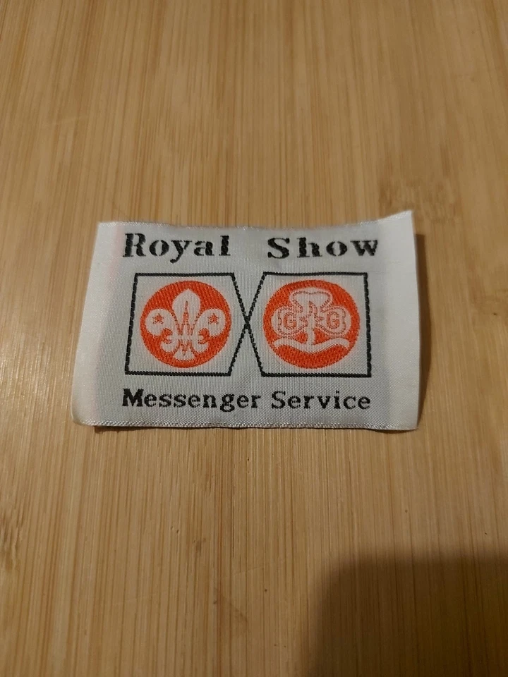 UK Scouting Royal Show Messenger Service Official Uniform Ribbon Badge RARE - Image 1 of 1