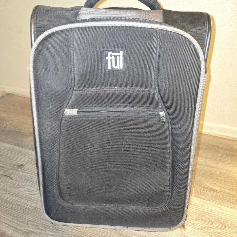 Bolsa de maleta pequeña Ful Rolling Luggage 20" - Negra con asa Multicapa- USADA Foto 1 de 4