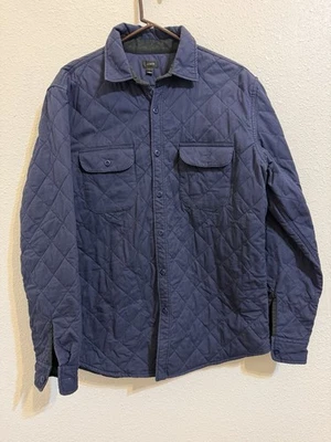 J. Crew мужской большой Sussex Primaloft стеганая куртка темно-синий карман с длинным рукавом - Изображение 1 из 4