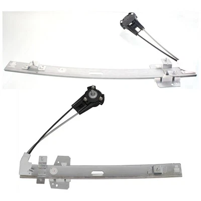 Set of 2 Window Regulators Glass Front Driver & Passenger Side for Pickup Pair Foto 1 de 4