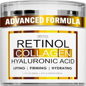 Retinol Creme für Gesicht Kollagen und Hyaluronsäure - Anti Aging Falten Straffung - Bild 1 von 6