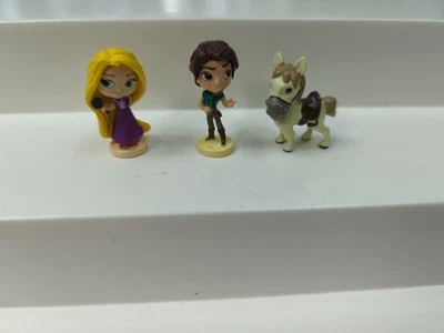 Disney Princesa Enredada Libro de Cuentos Juego Repuesto 3 Figuras Flynn Rapunzel Foto 1 de 4