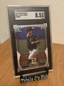 Paul Skenes 2023 Bowman Draft Chrome #BDC14 Rookie SGC 8.5 Pittsburgh Pirates - Picture 1 of 4