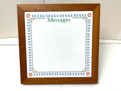 Dry Erase, Hanging *Message Board Trivet* Pot Holder Wall Decoration Note Wood - Image 1 of 4