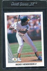 1990 Leaf Rickey Henderson #160 Nm/mt