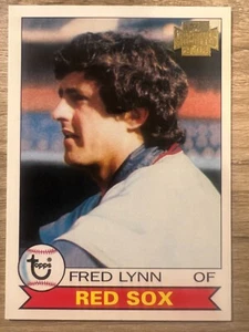 FRED LYNN 1980 Reprint #480! 2002 TOPPS ARCHIVES #13 Red Sox - Picture 1 of 2