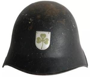 🔥WW2 Soldier SWISS RARE Helmet M1918 Unique Badge M18/43 Original Paint WWII - Picture 1 of 24