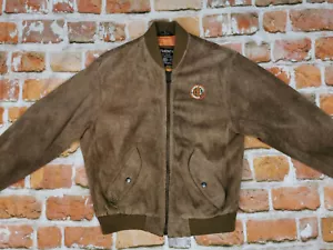 Chevignon 1957 Vintage Leather Jacket CH5 Suede Braun Size: S Tip Top - Picture 1 of 9