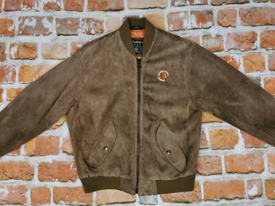 Chevignon 1957 Vintage Chaqueta de Cuero CH5 Piel Ante Braun Talla: S Punta Top - Imagen 1 de 4