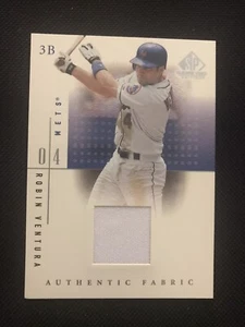 ROBIN VENTURA CERTIFIED AUTHENTIC GAME USED JERSEY CARD NEW YORK METS - Imagen 1 de 2