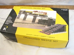 K-Line Graduated Trestle Set K-41811 O-27 Gauge Model Railroad Train - Picture 1 of 4