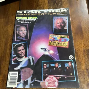 Star Trek Generations Official Movie Magazine 1994 3D Lenticular Starlog - Picture 1 of 1